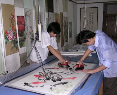 Bonding/Mounting Asian artwork to more sheets of xuan paper (rice paper)