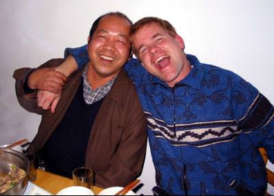Drunk with Chinese artist, Ou-Yang Guo-De