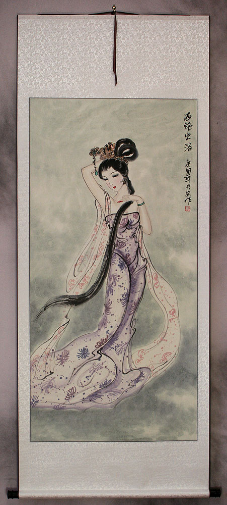 Chinese Woman Art Scroll