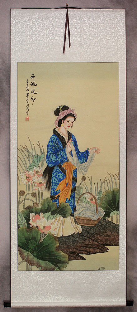 Xi Shi - Most Beautiful Woman in Chinese History - Wall Scroll
