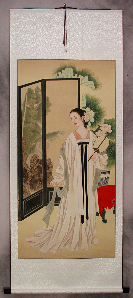 Lady in Waiting - Large Wall Scroll