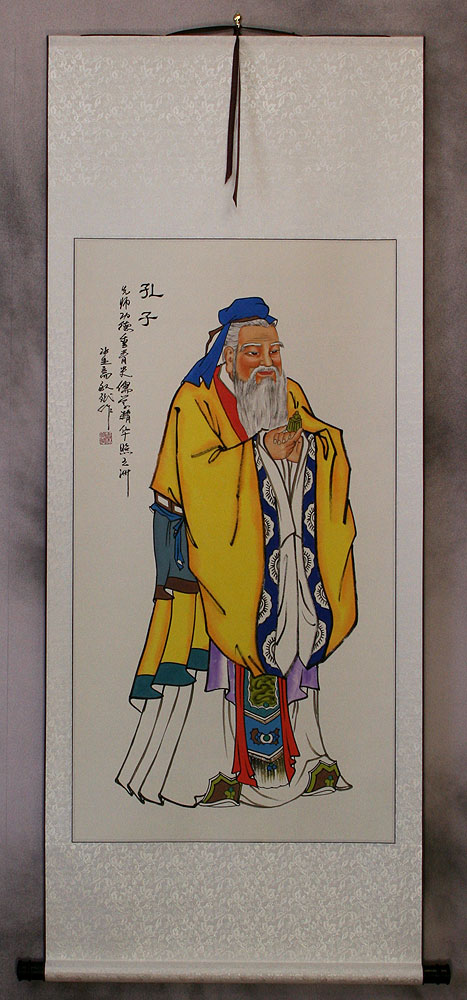 Confucius - The Great Sage - Wall Scroll