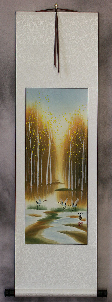When Three Meet, One Becomes Teacher - Small Wall Scroll