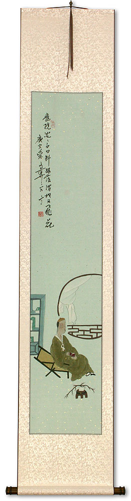 Sitting Man Wall Scroll