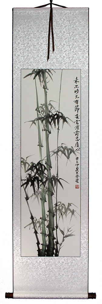 Chinese Bamboo Wall Scroll