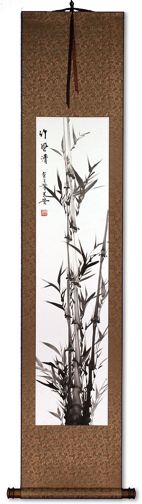 Delicate Bamboo Wall Scroll
