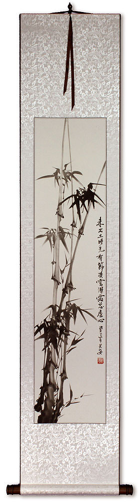 Chinese Bamboo Wall Scroll