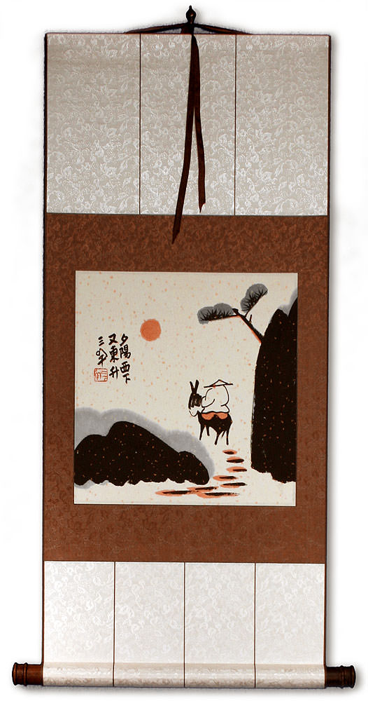 The Sun Will Rise Again - Chinese Philosophy Wall Scroll