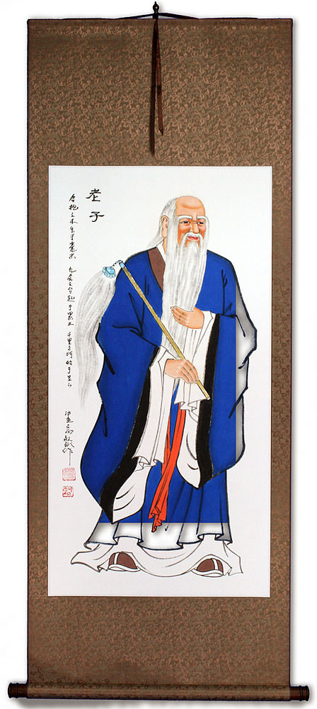 Old Wise Lao Tzu / Laozi Wall Scroll