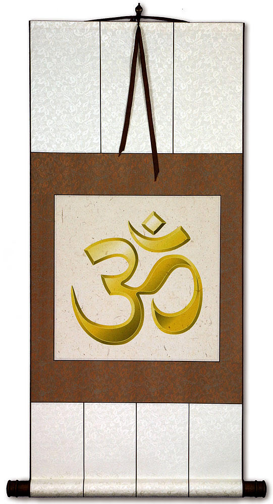 Om Symbol - Hindu / Buddhist Wall Scroll