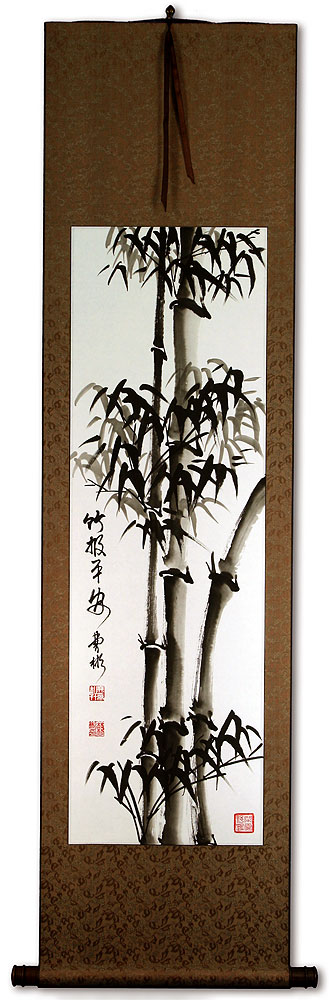 Peaceful Bamboo Wall Scroll