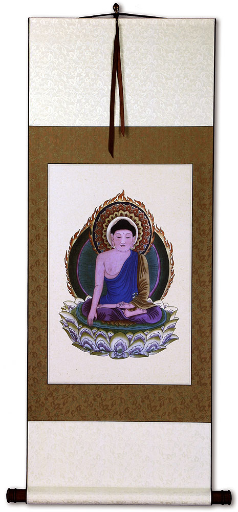 Buddhist Deity Print - Buddha Repro - Wall Scroll