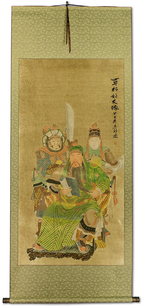 Three Brothers - Partial-Print Wall Scroll