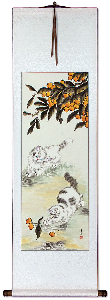 Cat / Kittens Wall Scroll