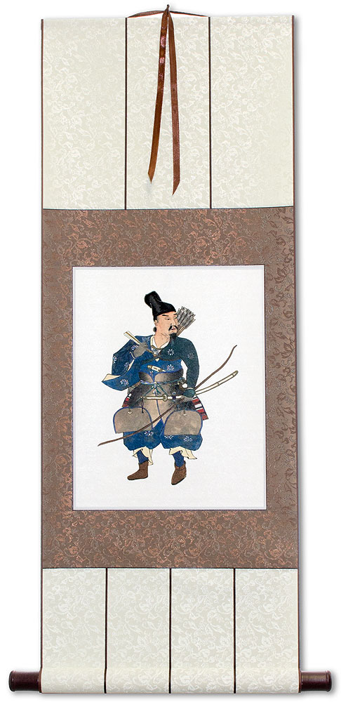 Japanese Archer Samurai Wall Scroll