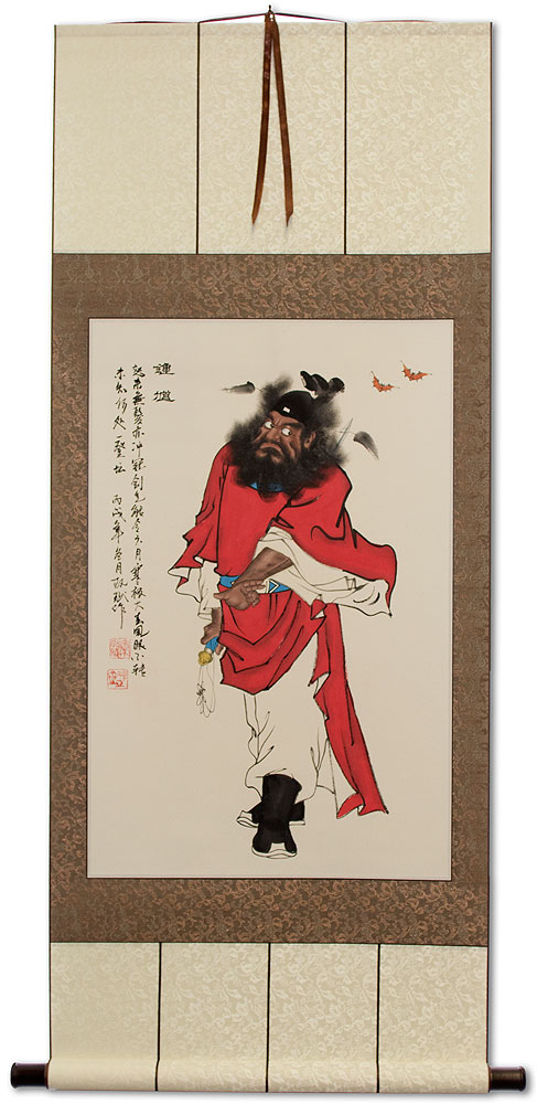 Zhong Kui Demon Warrior Wall Scroll