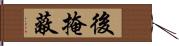 後掩蔽 Hand Scroll