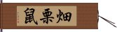 畑栗鼠 Hand Scroll