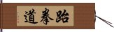 Taekwondo Hand Scroll