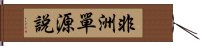 非洲單源說 Hand Scroll