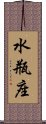 Aquarius Zodiac Symbol / Sign Scroll