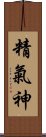 Three Treasures of Chinese Medicine Scroll