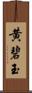 黄碧玉 Scroll