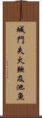 城門失火，殃及池魚 Scroll