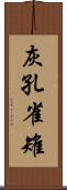 灰孔雀雉 Scroll