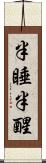 半睡半醒 Scroll