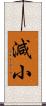 減小 Scroll