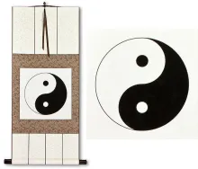 Yin Yang Symbol<br>Chinese Philosophy Wall Scroll