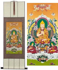 Tibetan Buddha Print Wall Scroll