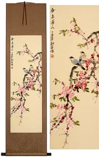 Spring Colors<br>Chinese Birds and Flowers Scroll
