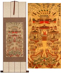 Buddhist Paradise Altar Print<br>Wall Hanging
