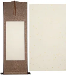 Blank White/Copper  Scroll