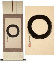 Authentic Japanese Enso Symbol Wall Scroll