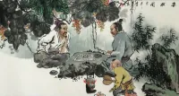 Chinese Chess Ancient Style Painting