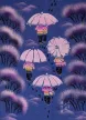 School Bound<br>Chinese Umbrella Folk Art Painting