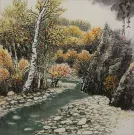 Overflow of Autumn Colors Landscape Painting