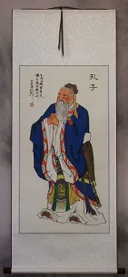 Confucius - The Great Teacher - Wall Scroll