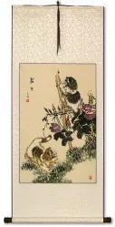 Asian Kittens - Chinese Scroll