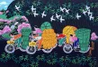 Going to Bamboo Market<br>Chinese Folk Art Painting