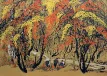 Autumn Fruit Scent of Qin Ridge Chinese Folk Art Painting