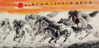 Huge Asian Horse Painting