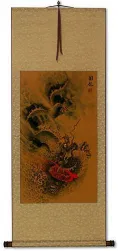 Hidden Chinese Dragon - Asian Wall Scroll