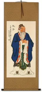 Confucius - Wise Man - Hanging Scroll