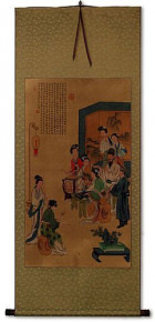 Musicians - Partial-Print Wall Scroll