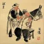 Pulling a Tooth<br>Life in Old Beijing<br>Folk Art Painting