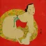 Hanging Out in the Nude with Cat Modern Asian Art Asian Painting